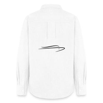 Bateau - Chemise Oxford Femme - blanc - Dos - AI Model Female 172 light (172cm)
