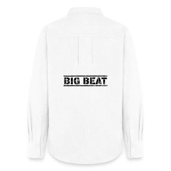 Gros battement - Chemise Oxford Femme - blanc - Dos - AI Model Female 172 light (172cm)