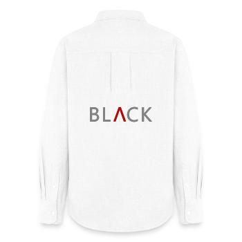 BLACK in style - Women's Oxford Shirt - white - Back - AI Model Female 172 light (172cm)