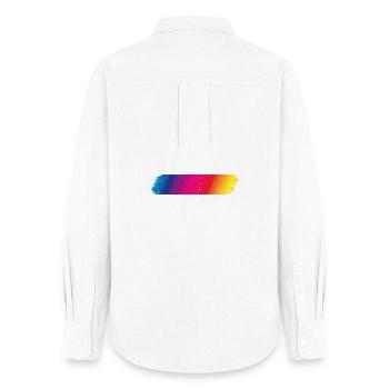 Color spectrum Flash dirty - Women's Oxford Shirt - white - Back - AI Model Female 172 light (172cm)