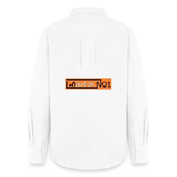 Meister Nummer Eins - Frauen Oxford Hemd - Weiß - Hinten - AI Model Female 172 light (172cm)