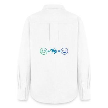 Hip-Hop Dance Gift Idea for the Hip-Hop Dancer - Women's Oxford Shirt - white - Back - AI Model Female 172 light (172cm)