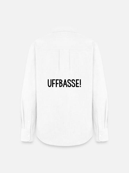 UFFBASSE Dialekt badisch - Frauen Oxford Hemd - Weiß