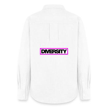 Typo Diversity Kontur 2C - Frauen Oxford Hemd - Weiß - Hinten - AI Model Female 172 light (172cm)