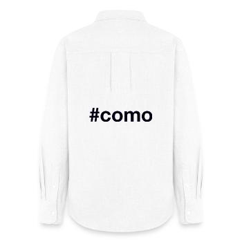 COMO Hashtag - Women's Oxford Shirt - white - Back - AI Model Female 172 light (172cm)
