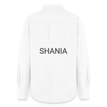 SHANIA mane - Frauen Oxford Hemd - Weiß - Hinten - AI Model Female 172 light (172cm)