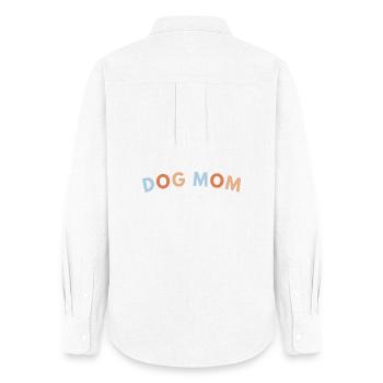 Meilleure maman de chien de tous les temps - Chemise Oxford Femme - blanc - Dos - AI Model Female 172 light (172cm)