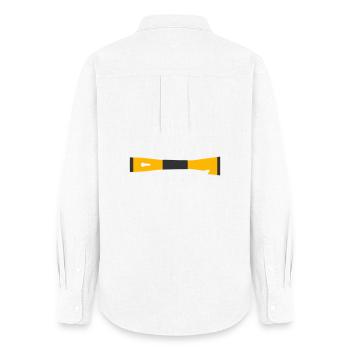 Association des apiculteurs à ciseaux Ruche Outil - Chemise Oxford Femme - blanc - Dos - AI Model Female 172 light (172cm)