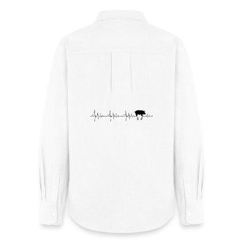 Conception en attente - Chemise Oxford Femme - blanc - Dos - AI Model Female 172 light (172cm)
