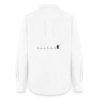 Veuillez télécharger l’image du design - Chemise Oxford Femme - blanc - Dos - AI Model Female 172 light (172cm)