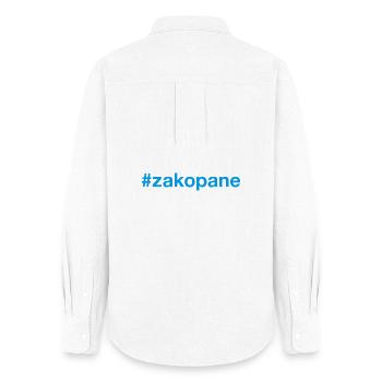 Zakopane, Polska, Poland - Women's Oxford Shirt - white - Back - AI Model Female 172 light (172cm)