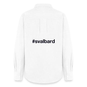 SVALBARD Norway Norge Norwegen - Women's Oxford Shirt - white - Back - AI Model Female 172 light (172cm)