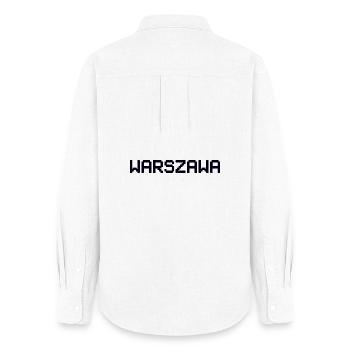 WARSZAWA Varsovie Warschau - Chemise Oxford Femme - blanc - Dos - AI Model Female 172 light (172cm)