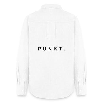 PERIOD. One word is enough. - Women's Oxford Shirt - white - Back - AI Model Female 172 light (172cm)