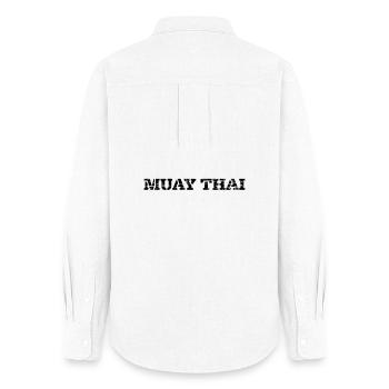 Muay Thaï - Chemise Oxford Femme - blanc - Dos - AI Model Female 172 light (172cm)