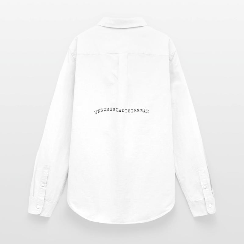 Unschubladisbar – Expression autodérisoire Chemise Oxford Femme