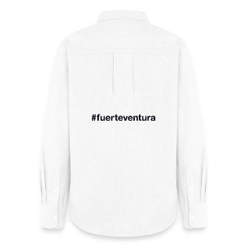 FUERTEVENTURA Spanien Spain Hashtag - Women's Oxford Shirt - white - Back - AI Model Female 172 light (172cm)