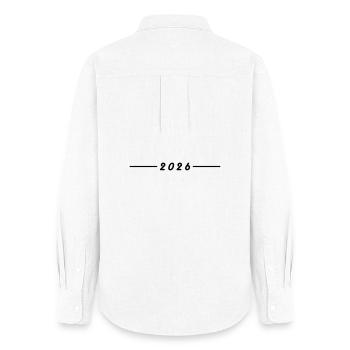 2026 Jahr Element - Frauen Oxford Hemd - Weiß - Hinten - AI Model Female 172 light (172cm)
