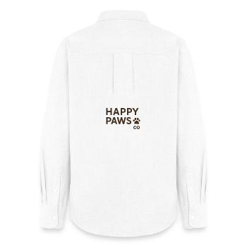 Furry friends - Women's Oxford Shirt - white - Back - AI Model Female 172 light (172cm)
