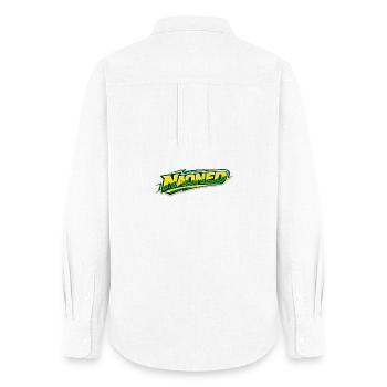NAONED - Women's Oxford Shirt - white - Back - AI Model Female 172 light (172cm)