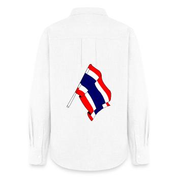 Drapeau de la Thaïlande - Chemise Oxford Femme - blanc - Dos - AI Model Female 172 light (172cm)