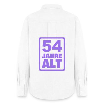 54 - Women's Oxford Shirt - white - Back - AI Model Female 172 light (172cm)