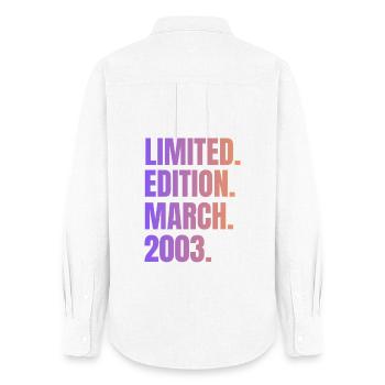 Limited Edition March 2003 - Women's Oxford Shirt - white - Back - AI Model Female 172 light (172cm)