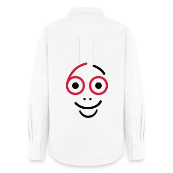 Superbe, 60 ans! - Chemise Oxford Femme - blanc - Dos - AI Model Female 172 light (172cm)