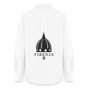 Florenz - Frauen Oxford Hemd - Weiß - Hinten - AI Model Female 172 light (172cm)