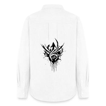 NoxstyllT3 - Women's Oxford Shirt - white - Back - AI Model Female 172 light (172cm)