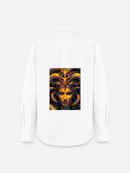 Medusa Gorgonen - Frauen Oxford Hemd - Weiß