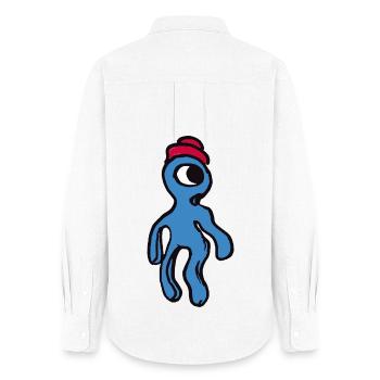 Philip l’extraterrestre - Chemise Oxford Femme - blanc - Dos - AI Model Female 172 light (172cm)