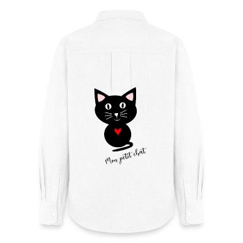anniversary. Anniversary Decade. humor. funny - Women's Oxford Shirt - white - Back - AI Model Female 172 light (172cm)
