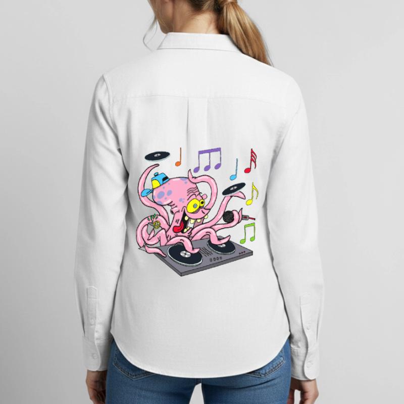 Deejay Octopus Women's Oxford Shirt