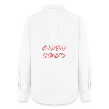 OHMY_GOWD - Frauen Oxford Hemd - Weiß - Hinten - AI Model Female 172 light (172cm)