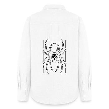 Stylized spider - Women's Oxford Shirt - white - Back - AI Model Female 172 light (172cm)