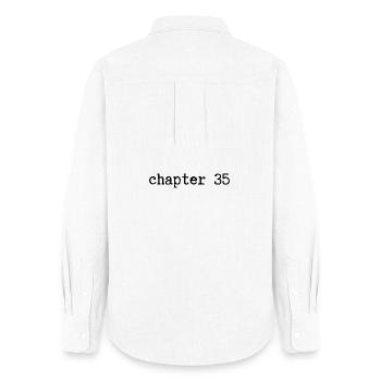 chapter 35 Birthday - Women's Oxford Shirt - white - Back - AI Model Female 172 light (172cm)