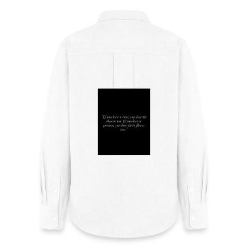 Love  - Women's Oxford Shirt - white - Back - AI Model Female 172 light (172cm)
