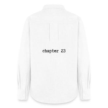 chapter 23 Birthday - Women's Oxford Shirt - white - Back - AI Model Female 172 light (172cm)