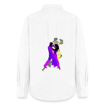 Danseurs de tango argentin - Chemise Oxford Femme - blanc - Dos - AI Model Female 172 light (172cm)