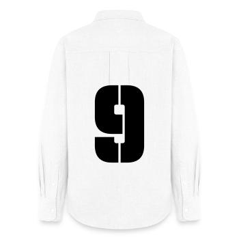 9 - Women's Oxford Shirt - white - Back - AI Model Female 172 light (172cm)