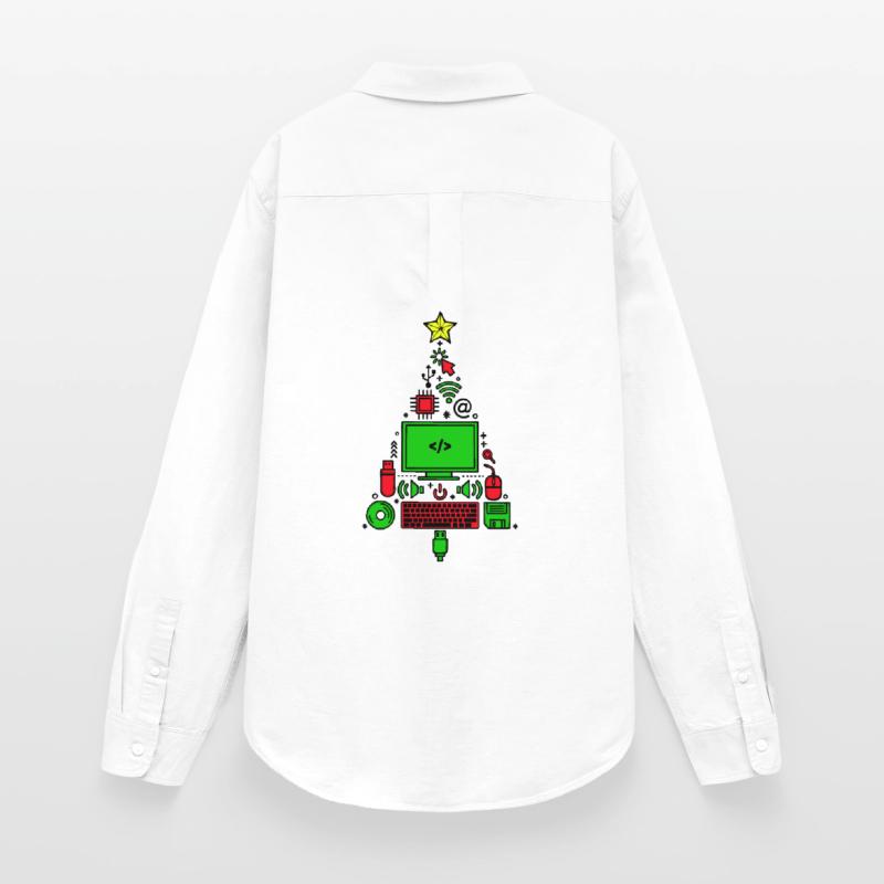 Code Computer Code Debug Scripting Programmer Women's Oxford Shirt