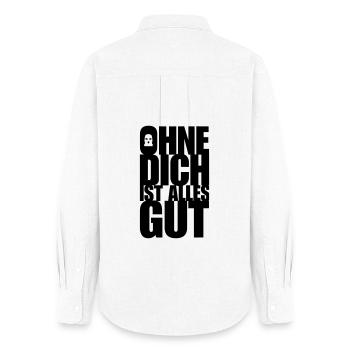 sans vous - Chemise Oxford Femme - blanc - Dos - AI Model Female 172 light (172cm)