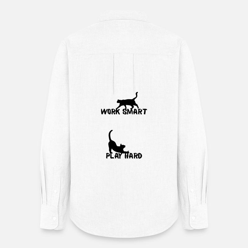 Work smart - Frauen Oxford Hemd - Weiß