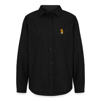 Cat's Paw - Women's Oxford Shirt - black - Front - AI Model Female 172 light (172cm)