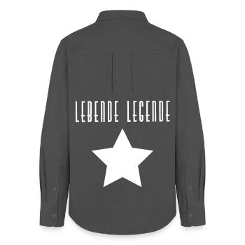 Living legend - Women's Oxford Shirt - anthracite - Back - AI Model Female 172 light (172cm)
