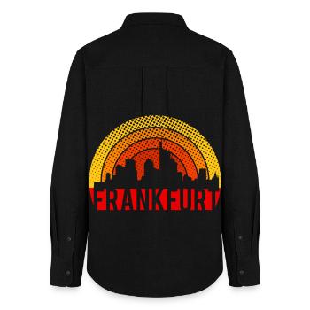 Skyline Frankfurt - Women's Oxford Shirt - black - Back - AI Model Female 172 light (172cm)