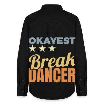 Average Breakdancer - Women's Oxford Shirt - black - Back - AI Model Female 172 light (172cm)