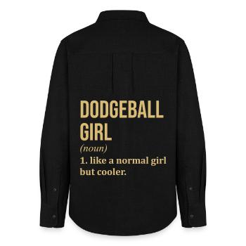 Ballon chasseur - Chemise Oxford Femme - noir - Dos - AI Model Female 172 light (172cm)