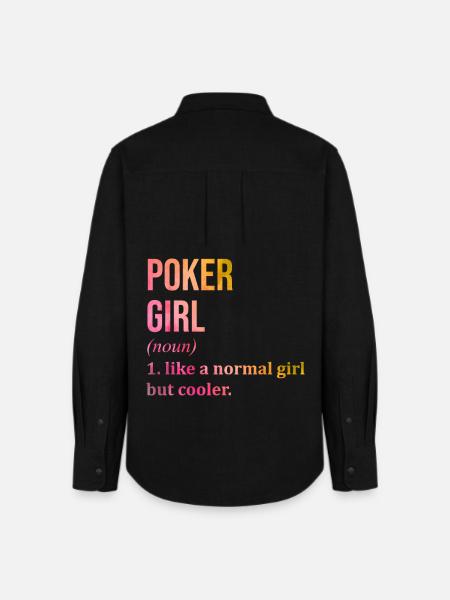 Poker Poker Poker - Frauen Oxford Hemd - Schwarz